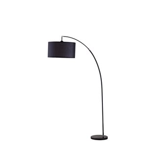 Lampe à pied en arc Bella par ORE International noir de 86 po