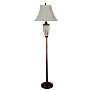 ORE International 64-in Brown Standard Floor Lamp