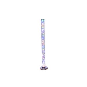 ORE International Namiri 49-in Chrome Standard LED Floor Lamp with Remote Control