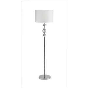 ORE International Leona 62.5-in Chrome Standard Floor Lamp