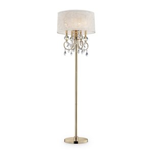 ORE International Aurora 63-in Gold Standard Floor Lamp