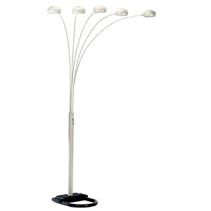 ORE International 84-in White Arc Floor Lamp