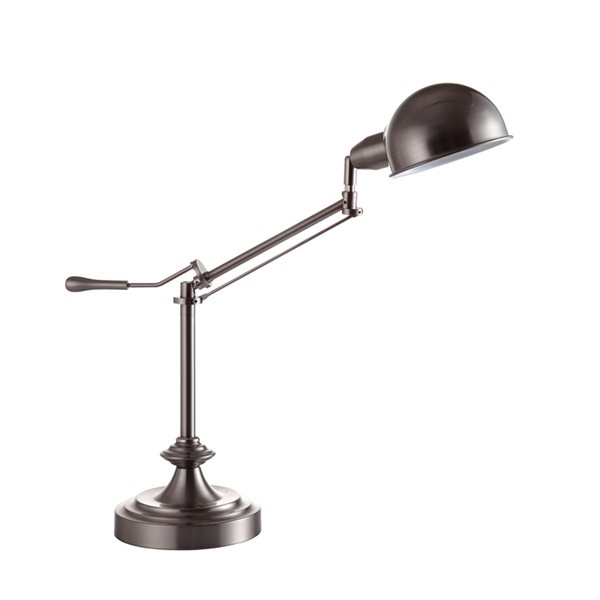 ORE International 24.5-in Silver Table Lamp with Metal Shade