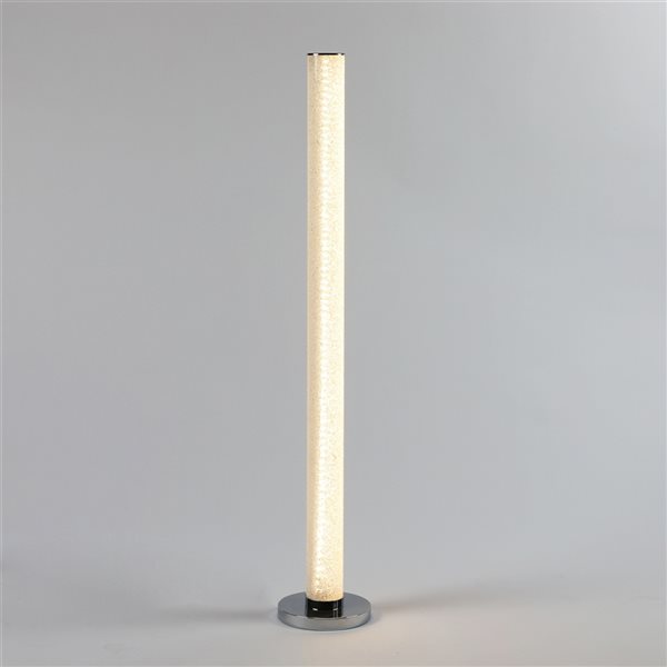 ORE International Illuminari 49-in White Standard LED Floor Lamp