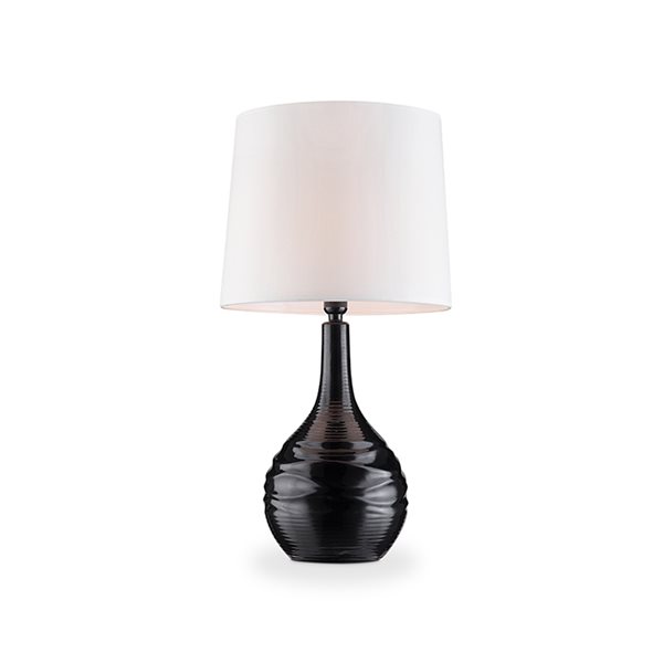 Way Buffet Table Lamp With Fabric Shade, Black Buffet Table Lamp Shades