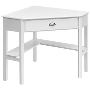 Costway 28-in White Modern/Contemporary Corner Writing Desk