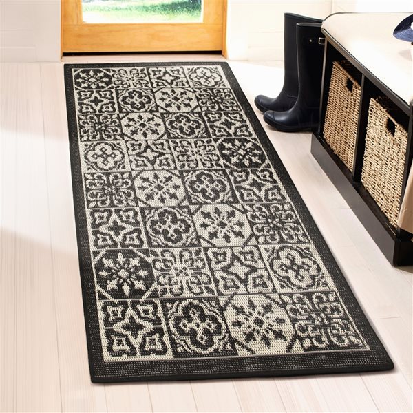 Multy Home Fresco 3-ft x 5-ft Charcoal Grey Rectangular Indoor/Outdoor ...