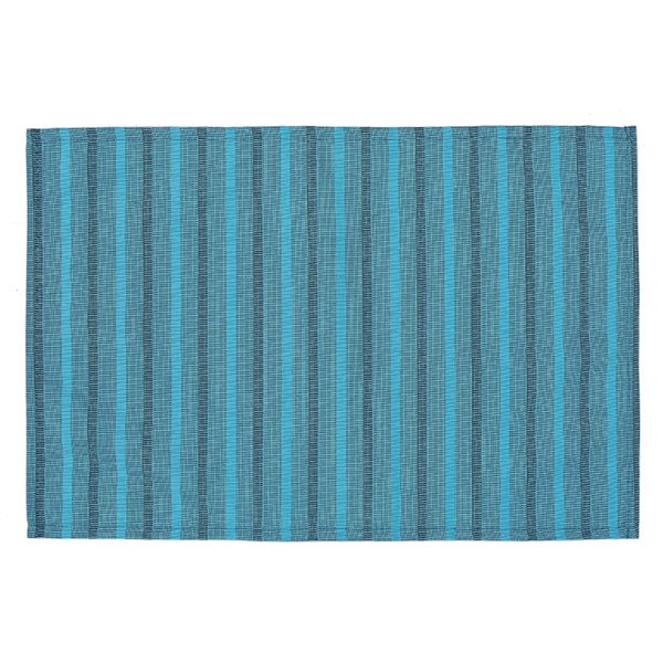 iH casadécor Blue Stripe Outdoor Placemat - Set of 12