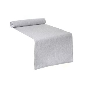 IH Casa Decor Indoor Light Grey Table Runner for 6-ft Rectangle Table - Set of 2