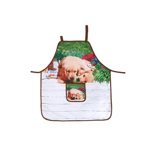 iH casadécor Dogs Chewing Ball Cotton Apron - Set of 2