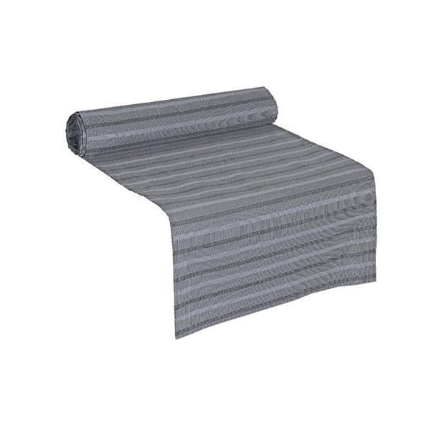 IH Casa Decor Indoor Stripe Grey Table Runner for 6-ft Rectangle Table