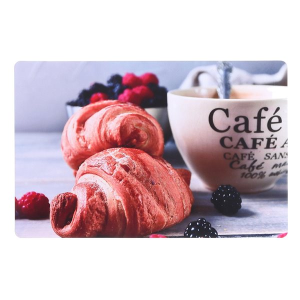 iH casadécor Croissant Cafe Plastic Placemat - Set of 12