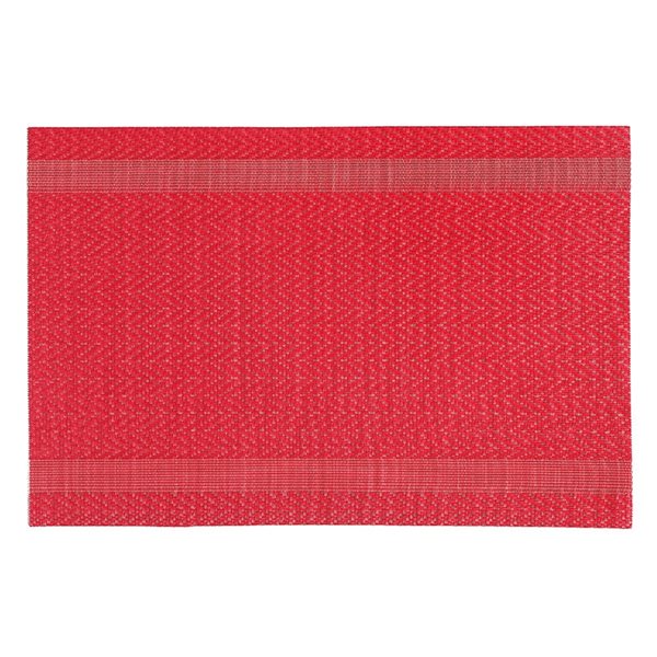 iH casadécor Red Vinyl Placemat - Set of 12