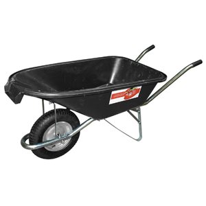 ProYard EZ Pour 6 cu.ft. PolyTray Wheelbarrowwith Steel Handle