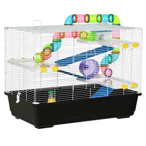 PawHut 31-in Black Large Hamster Cage