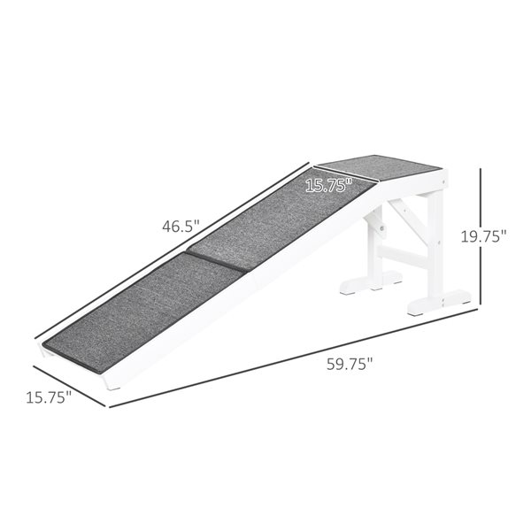 PawHut Pet Ramp with Non-slip Carpet