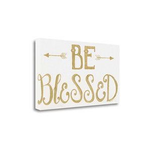 Tangletown Fine Art "Be Blessed" by Cindy Shamp Frameless 17-in H x 29-in W Canvas Print