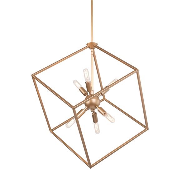 LNC Trend 6-Light Gold Modern/Contemporary Chandelier