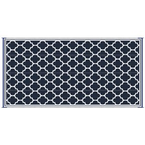 Outsunny 9-ft x 18-ft Blue Rectangular Indoor/Outdoor Area Rug
