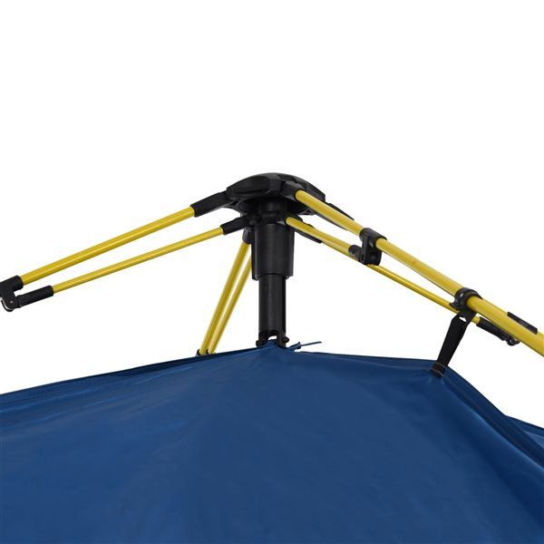 Outsunny Grey Polyester 4-Person Pop-Up Tent