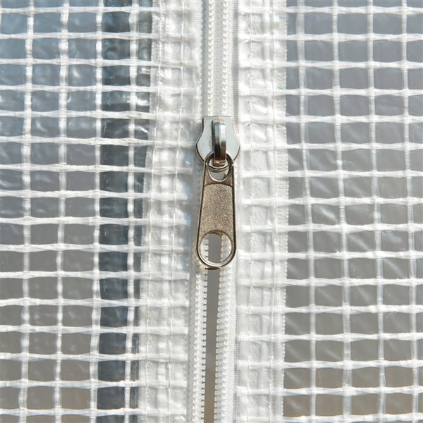 Outsunny White 9.7-ft L x 6.6-ft W x 6.6-ft H Tunnel Greenhouse