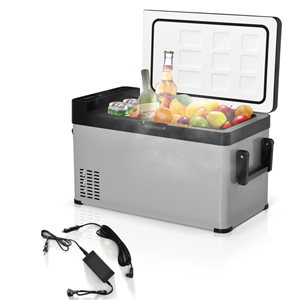 Glacière électrique portative Outsunny grise de 40 L