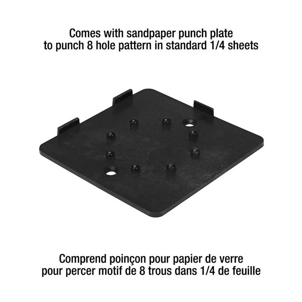 Ponceuse à main 1/4 de feuille de 120 V 1,5 A par Performance Plus