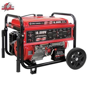 King Canada Power Force 10,000 W Gasoline Generator with Electric Starter