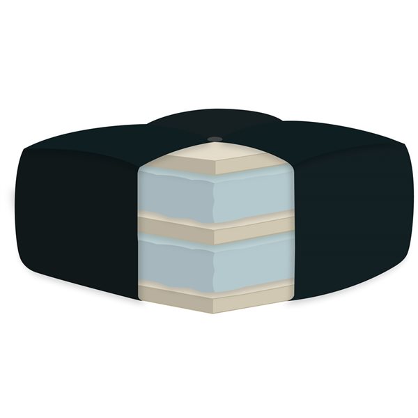 AJD Home 8-in Double Foam Youth Mattress Twin (75-in x 39-in) - Crayon Pattern