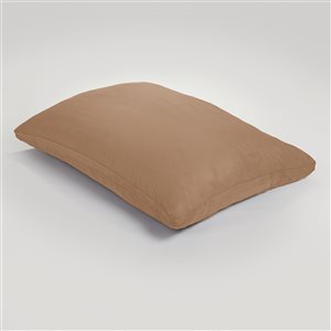 AJD Home Polyurethane Foam Bean Bag Lounger with Removable Cover - Khaki