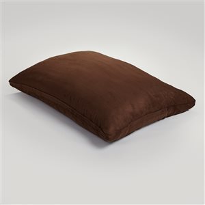 AJD Home Polyurethane Foam Bean Bag Lounger with Removable Cover - Chocolate