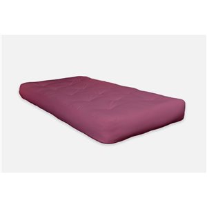 AJD Home 6-in Ruby Single Foam Twin Futon (75-in x 39-in) in Red