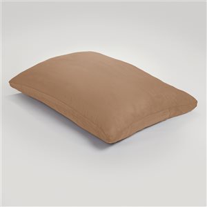 AJD Home Khaki Polyurethane Foam Bean Bag Lounger with Removable Cover