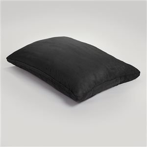 AJD Home Polyurethane Foam Bean Bag Lounger with Black Removable Cover