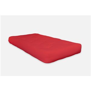 AJD Home 6-in Double CertiPUR-US® Foam Futon Twin (75-in x 39-in) in Red
