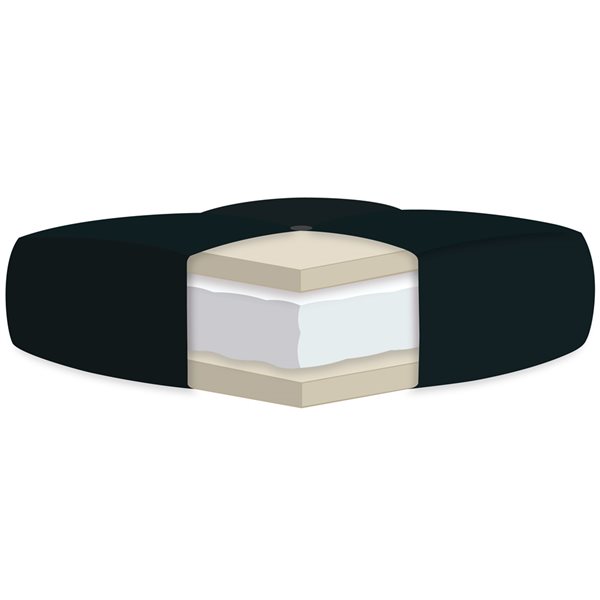 AJD Home 4-in Royal Single CertiPUR-US® Foam Futon Twin (75-in x 39-in) in Blue