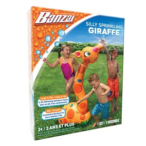 Jeu d'eau en forme de girafe par Banzai