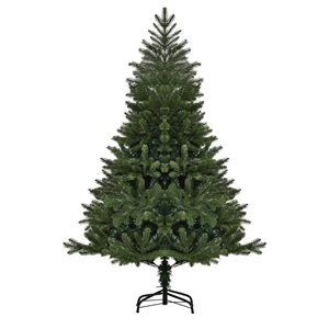 HomCom 5-ft Green Leg Base Full Rightside-Up Artificial Christmas Tree