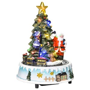 HomCom Lighted Animated Christmas Tree
