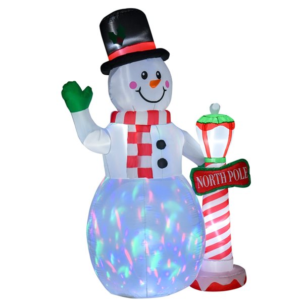 Bonhomme de neige gonflable lumineux H200cm - RETIF