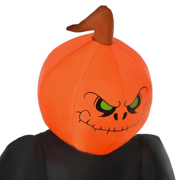 HOMCOM 6.9-ft x 3.6-ft Internal Light Reaper Ghost Halloween Inflatable