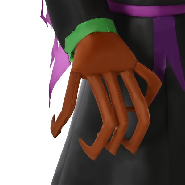 HOMCOM 6.9-ft x 3.6-ft Internal Light Reaper Ghost Halloween Inflatable