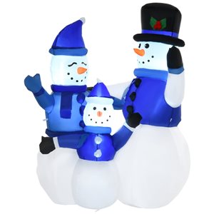 GEMMY Bonhomme de neige gonflable, 6,9', polyester, multicolore 114850