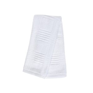IH Casa Decor Arista 16-in x 27-in White Cotton Hand Towels - Set of 6