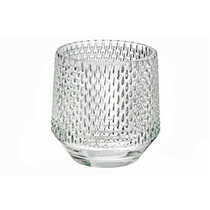 Bougeoir en verre iH casadécor à motif en forme de goutte, ensemble de 4