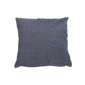 Coussin décoratif iH casadécor d'intérieur carré bleu marine de 18 po x 18 po, ensemble de 2
