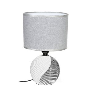 iH casadécor Allure 12.6-in Silver On/Off Switch Table Lamp