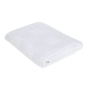 IH Casa Decor Arista 27-in x 50-in White Cotton Bath Towels - Set of 2