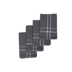 IH Casa Decor Charcoal Grey Napkins - Set of 4
