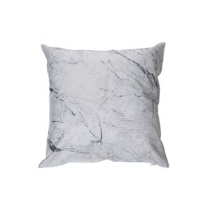 IH Casa Decor White 18-in x 18-in Square Outdoor Decorative Pillows (White Marble) - Set of 2
